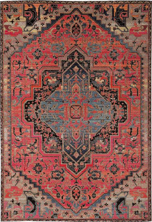 Produktbild Pergamon Kurzflor Designer Teppich Modern Vintage Orient Muster (80 x 150 cm)