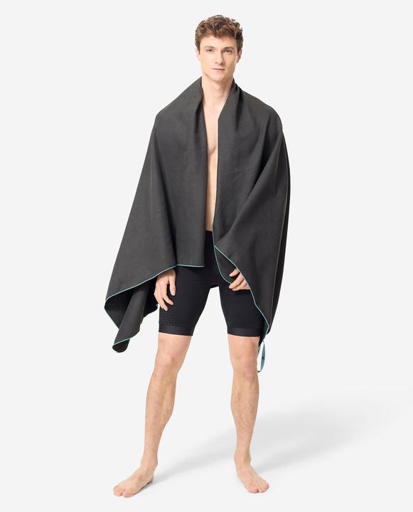 Produktbild Nabaiji Mikrofaser-Handtuch ultrakompakt XL 110 × 175 cm - schwarz (110 x 175 cm)
