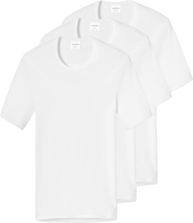 Produktbild Schiesser 3er Pack Original Classics Feinripp Unterhemd / Shirt Kurzarm (4XL)