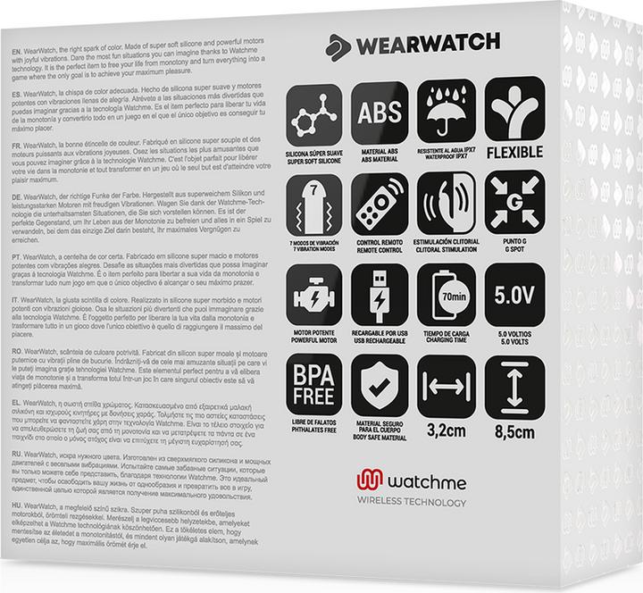 Actual product image Wearwatch Dual Pleasures" couple vibrator with Bluetooth function