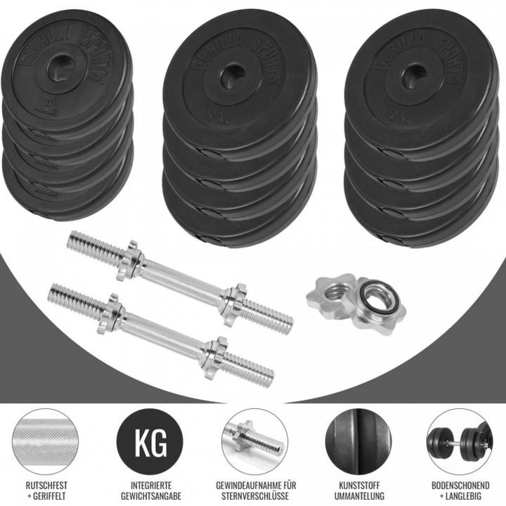 Actual product image Gorilla Sports Dumbbell set (4 x 1.25 kg, 8 x 2.5 kg)