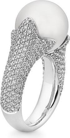 Produktbild Breuning RING - SÜDSEE-PERLE-ZP/Brill. 2,192 Ct. G/if (59, 750/18 K Gold)