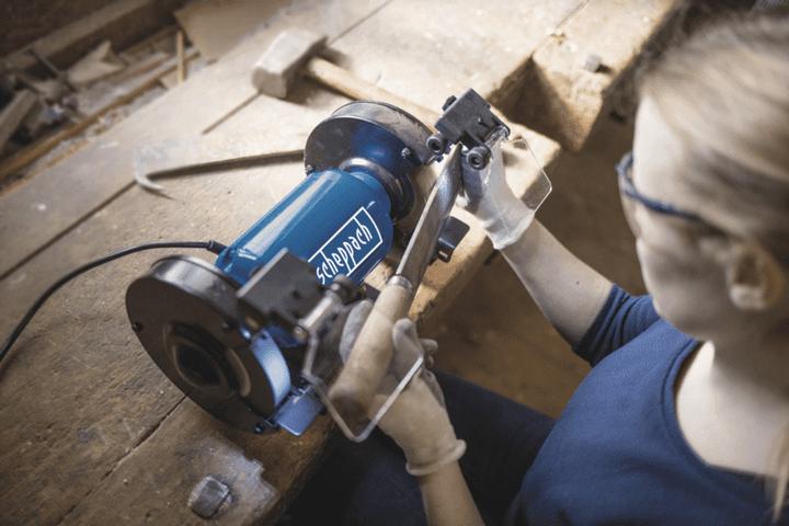 Image du produit Scheppach SM150LB Ponceuse double avec brosse - 230-240V 50Hz 400W - 150mm (Meuleuse d'établi, 400 W)