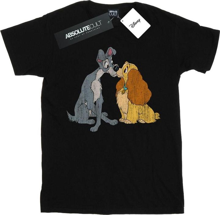 Produktbild Disney Lady And The Tramp Distressed Kiss TShirt (S)