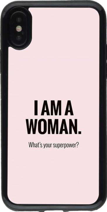 Produktbild PhoneLook Hülle Gummi schwarz I am a woman (Apple iPhone XS, Apple iPhone X)