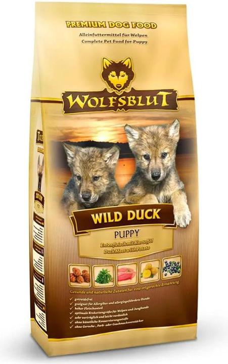 Wolfsblut Cibo secco per cani Cucciolo di anatra selvatica, 12,5 kg (Cucciolo + gattino, 1 pz., 12500 g)