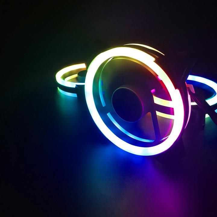 Actual product image Darkflash Tech DR12 Pro RGB Computer Fan (120x120) (120 mm, 1 x)