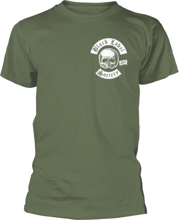 Black Label Society Skull Logo Pocket (Olive) (S)