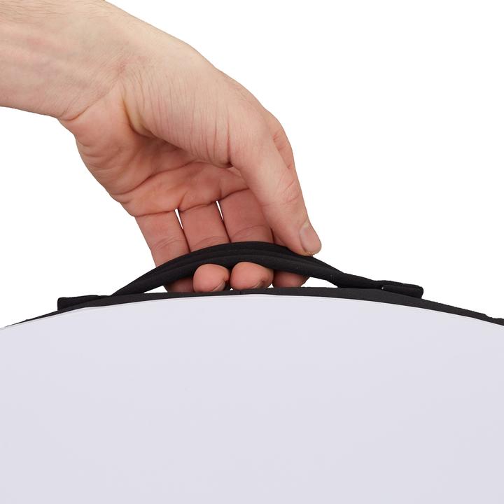 Actual product image Relaxdays Laptop Stand with Cushion, Wooden Support