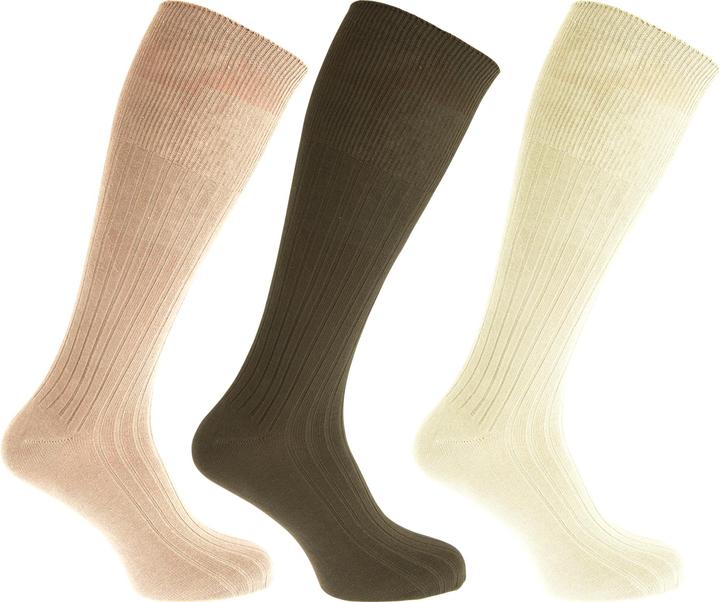 Universal Textiles Ripp Stutzen Baumwolle (3 Paar) (3er Pack, 39 - 45)