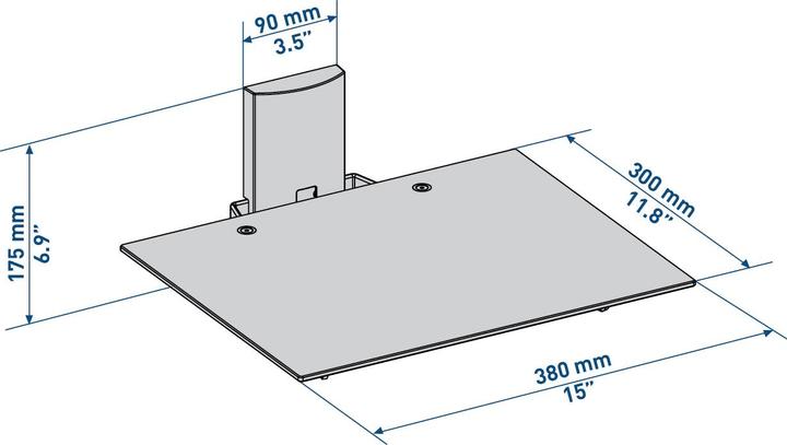 Immagine prodotto Meliconi Slimstyle Av Shelf Plus