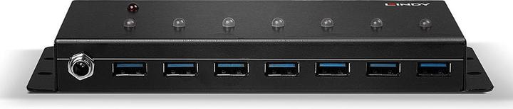 Immagine prodotto Lindy Hub industriale USB 3.0 a 7 porte, custodia in metallo (USB-B, 7 Porti)