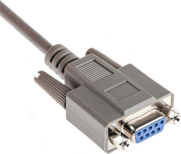 Actual product image Rs Pro Serial cable / 9-pin, D-Sub male / 9-pin, D-Sub female, 2m, grey, CE, REACH (2 m)