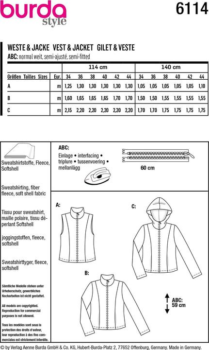Immagine prodotto Modello Giacca a gilet