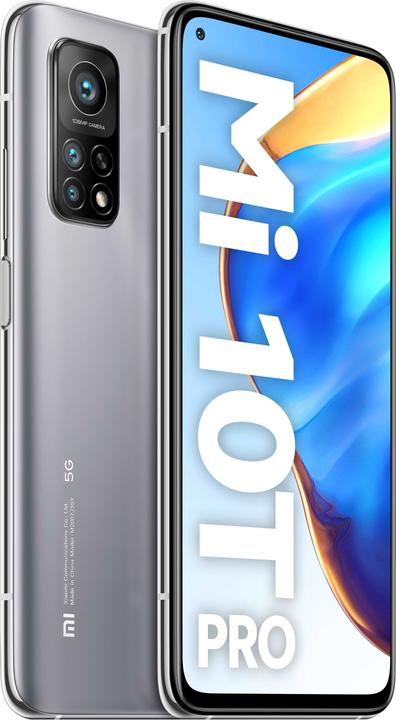 Xiaomi Mi 10T Pro (128 GB, Lunar Silver, 6.67", Dual SIM, 108 Mpx, 5G)
