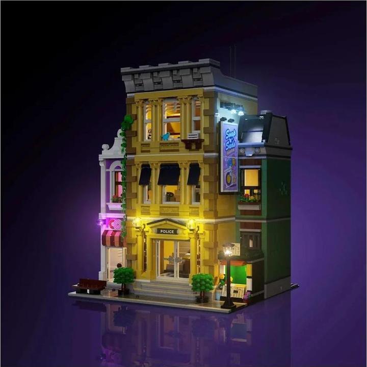 Image du produit Light my bricks LMB 2.0 Kit de lumière pour LEGO® 10278 Le Commissariat de police