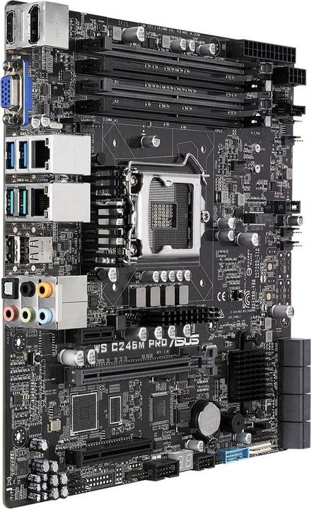 Actual product image ASUS C246M PRO (LGA 1151, Intel C246, mATX)
