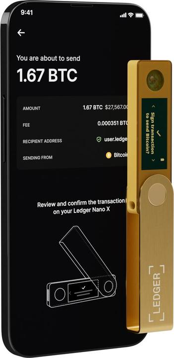Produktbild Ledger Nano X - Gold (Ethereum Classic, Bitcoin)