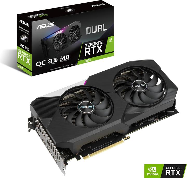 Produktbild ASUS GeForce DUAL RTX 3070 O8G (8 GB)