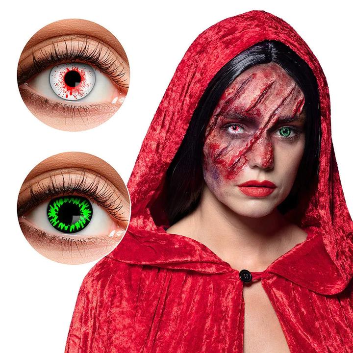 Image du produit Boland 3 Monats Kontaktlinsen Duo Linsen Bloody Wolf 2 Farbig 2 Stück (Multicolore)