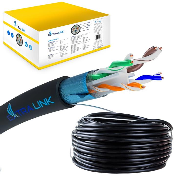 Produktbild Extralink Netzwerkkabel (F/UTP, CAT6, 305 m)