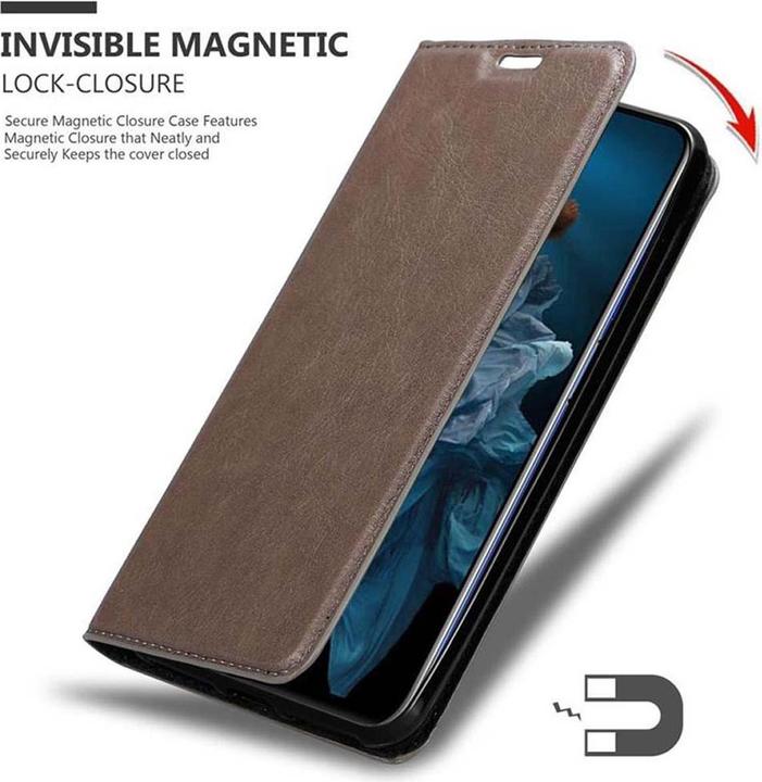 Actual product image Cadorabo Book Invisible Magnet Cover (Huawei Nova 5T, TCL 20S, K20)