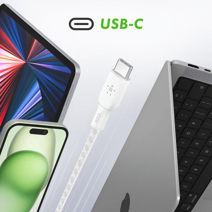 Actual product image Belkin USB C – USB C (3 m, USB 2.0)