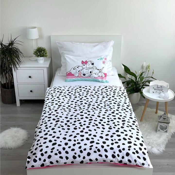 Actual product image Tinisu 101 Dalmatian children's bed linen 100 x 135 cm - soft cotton