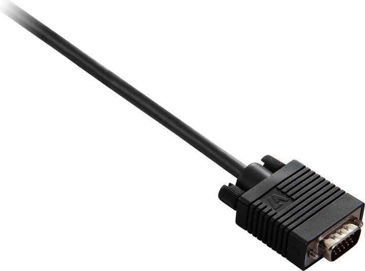 Actual product image V7 VGA CABLE 1080P 2M 6.6FT BLACK (2 m, VGA)