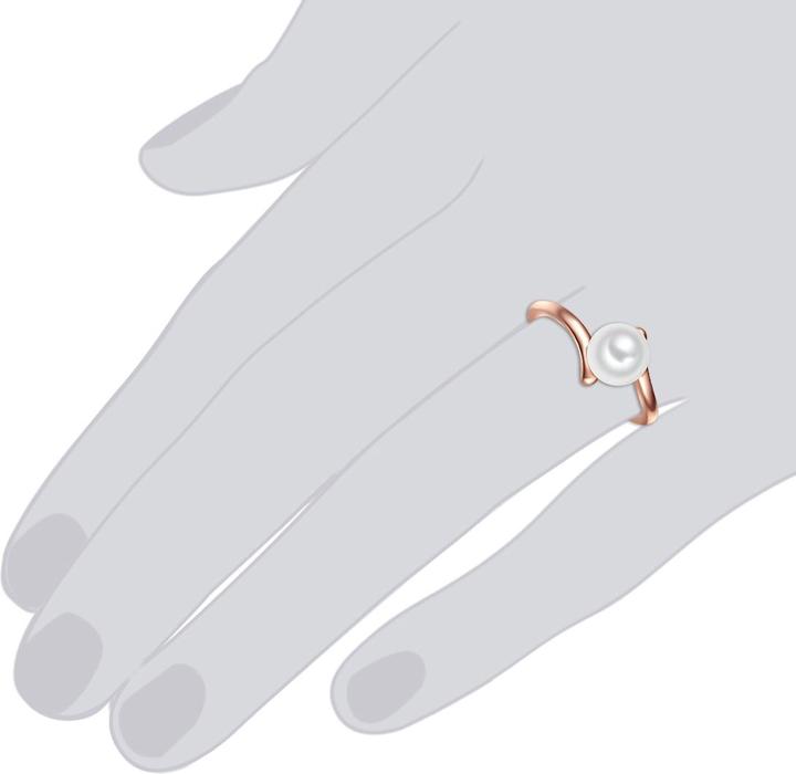 Immagine prodotto Valero Pearls Perle d'acqua dolce d'argento da donna in oro rosa - 11338 (58, 925 Argento)