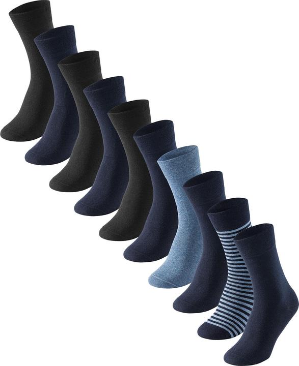 Schwarz, Gestreift, Blau