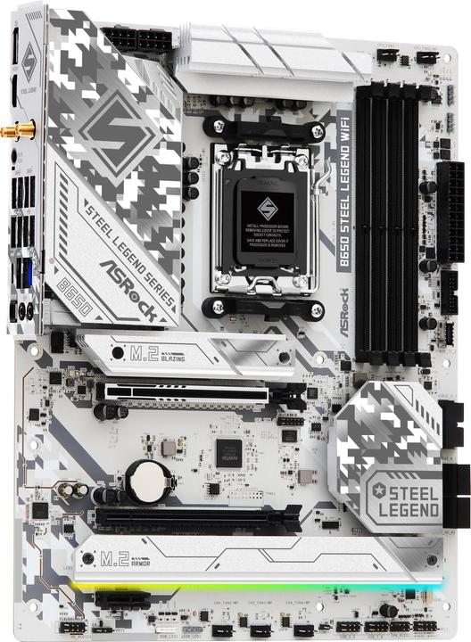 Image du produit AsRock B650 STEEL LEGEND WiFi (AM5, AMD B650, ATX)