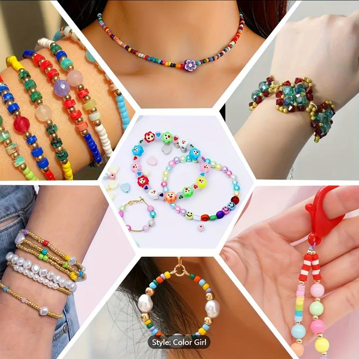 Actual product image Activity Board 1pc 800pcs Hot Selling Bunte Glitter Farbe Perlen Zubehör Brief Zubehör Schmuck DIY Set