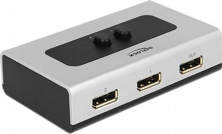 Produktbild Delock Switch 2-port Displayport 1.1 manuell