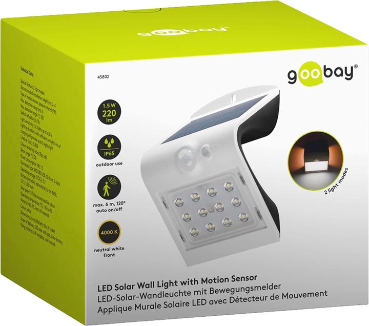 Actual product image Goobay LED Solar Wall Light (220 lm, IP65)