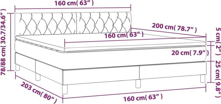 Actual product image VidaXL Jace (160 x 200 cm, 160 x 200 cm)
