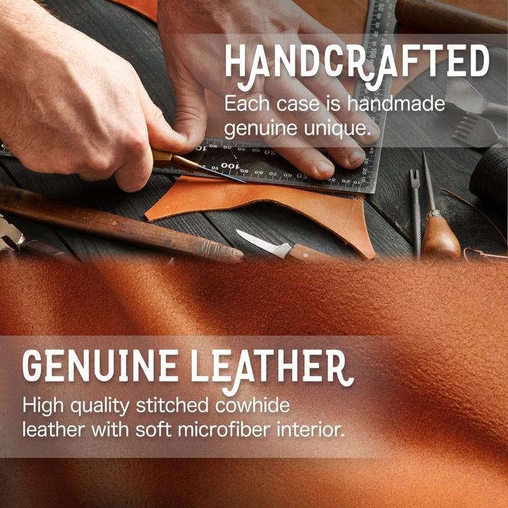 Produktbild Nalia Echt Leder Flip Case Hülle mit Magnetverschluss (Samsung Galaxy S23+)