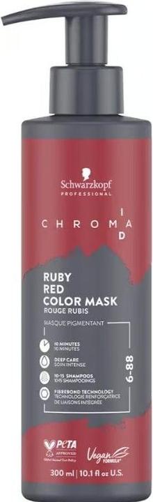 Actual product image Schwarzkopf Professional Chroma ID Bonding Color Mask 6-88 Dark Blonde Red Extra (300 ml)