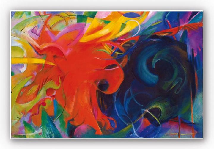 Produktbild Trenddeko Marc - Kämpfende Formen (45 x 30 cm)