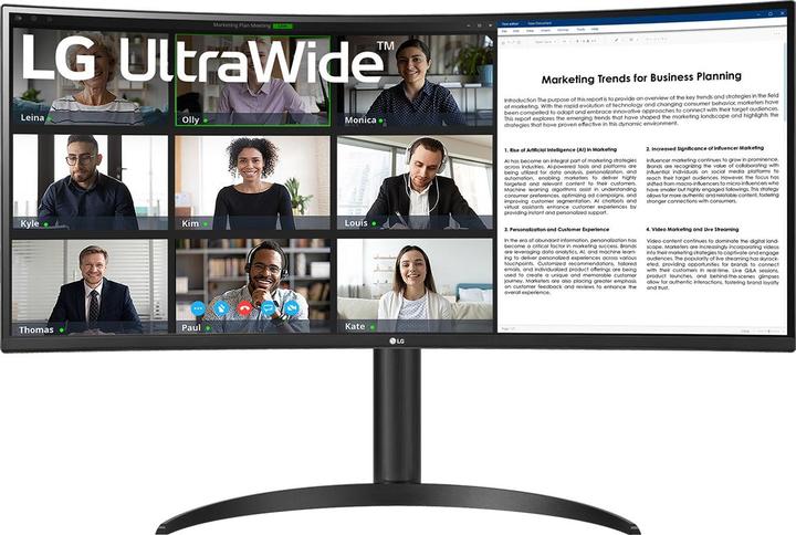 LG Curved Monitor 34BR55QC 34" led va (3440 x 1440 Pixel, 34")