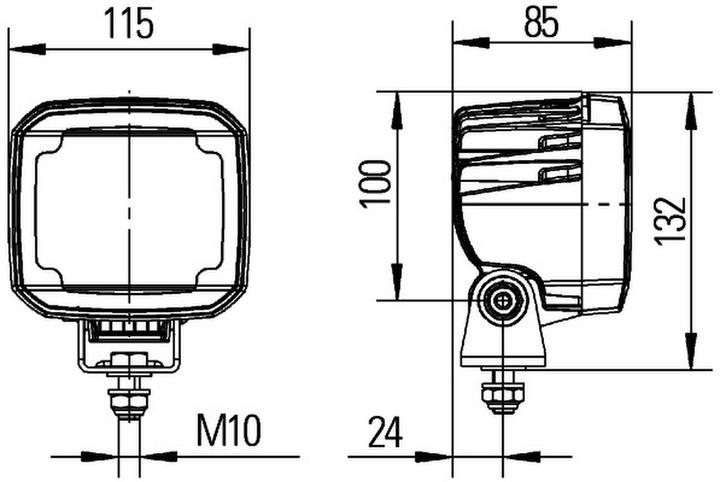 Image du produit Hella Projecteur de travail à LED pour CLAAS