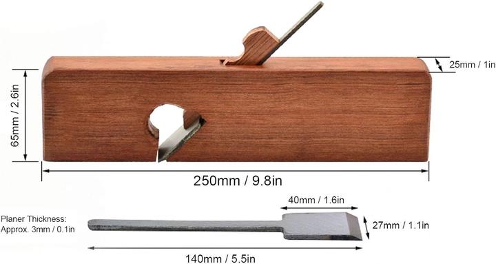 Image du produit LiebeWH Handhobel aus Holz (27 mm)