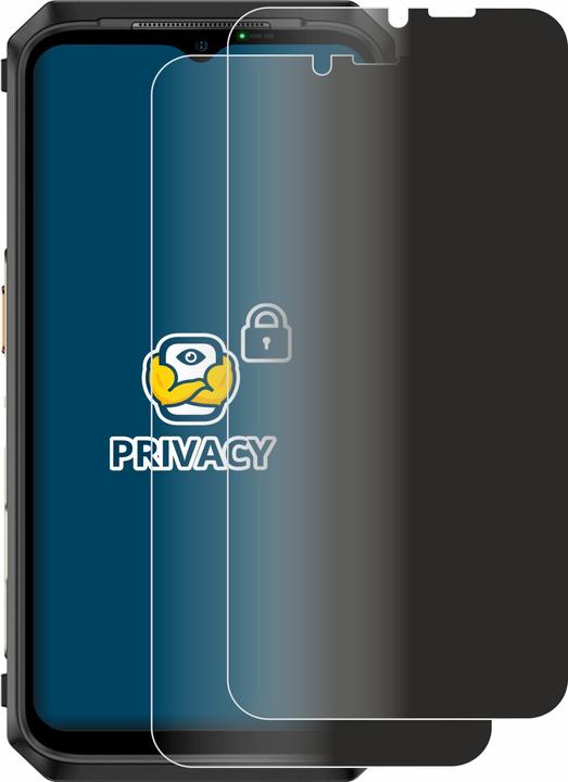 Productafbeelding BROTECT Anti-spionnetje privacyfolie Beschermfolie tegen blauw licht (2 Stuk, Ulefone Power Armor 18T)