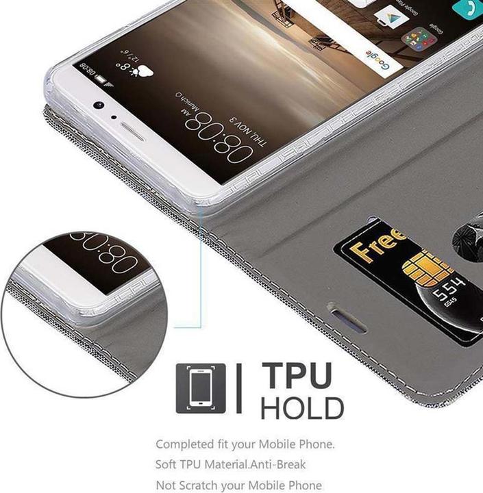 Produktbild Cadorabo Book Jeans Optik Cover (Huawei Mate 9)