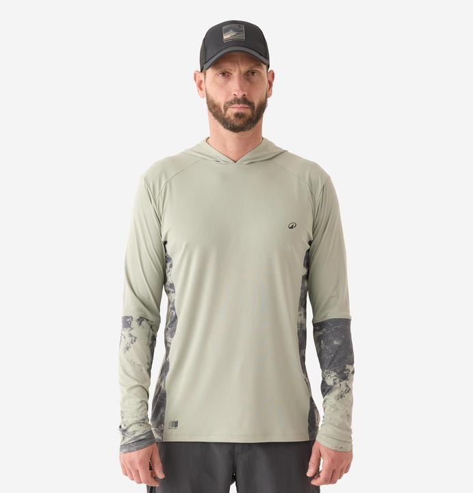 Produktbild Caperlan Angelshirt Anti-UV 500 Kapuze LSF 50+ grün (M)