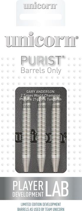 Actual product image Unicorn Phase 4 Gary Anderson Purist Steel Barrel