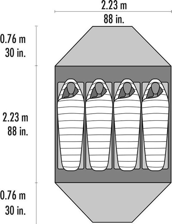 Produktbild Msr Elixir (Kuppelzelt, 4.26 kg, 4 Personen)