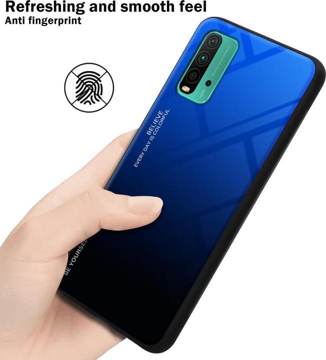 Produktbild Cadorabo TPU 2 Farben Glas Hülle (Xiaomi Redmi 9T, Xiaomi Poco M3)