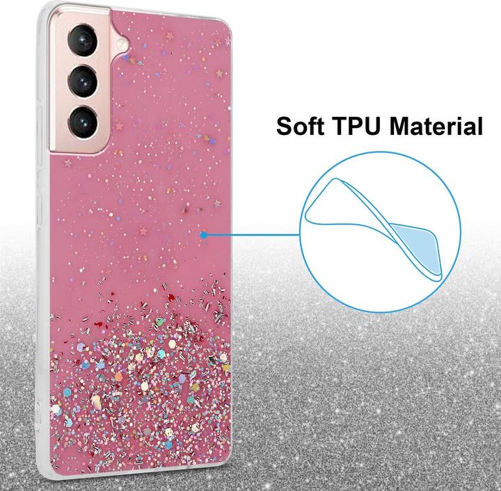 Produktbild Cadorabo TPU Cover funkelnder Glitter (Samsung Galaxy S21 5G)