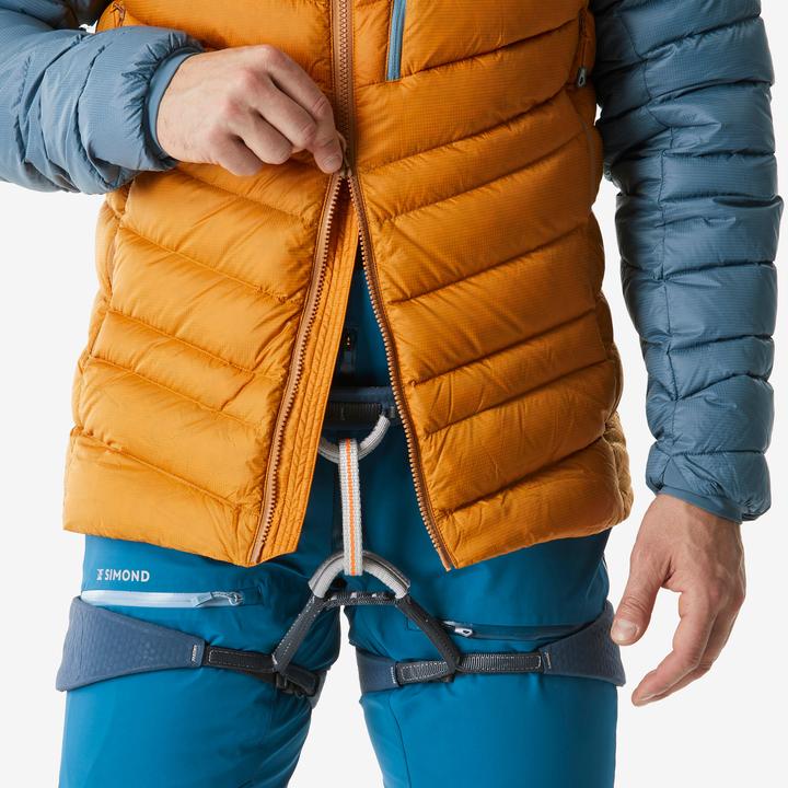 Actual product image Simond Men's mountaineering down jacket Ochre - Grey (S)